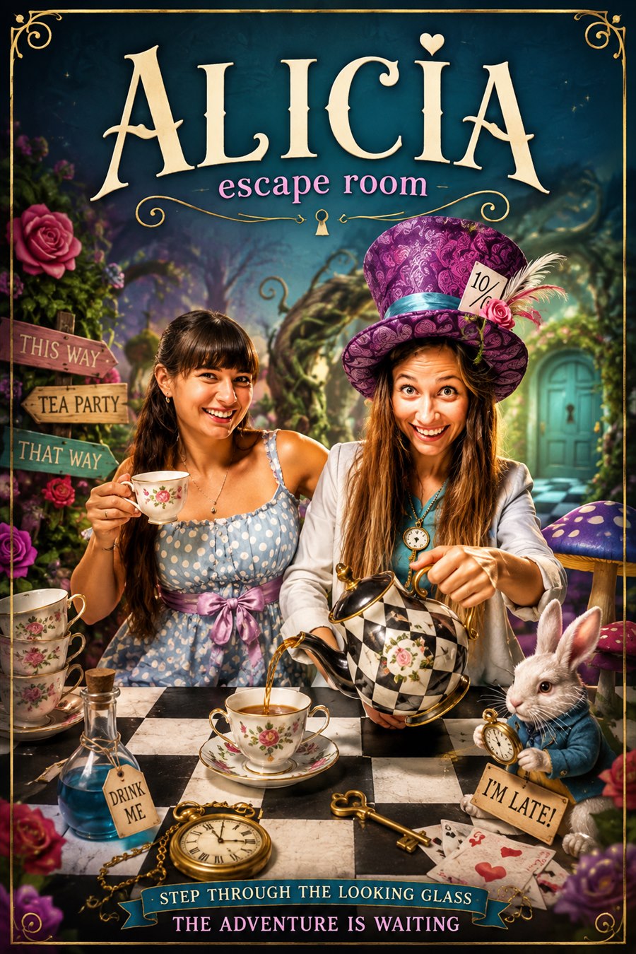 Cartel de Alicia en el País de las Maravillas
