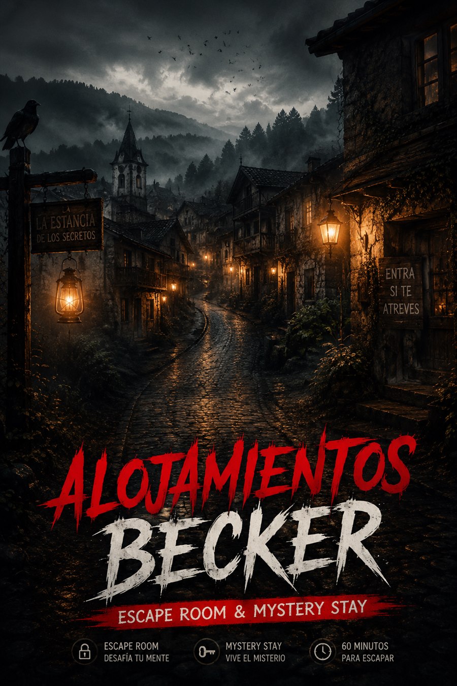 Cartel de Alojamientos Becker