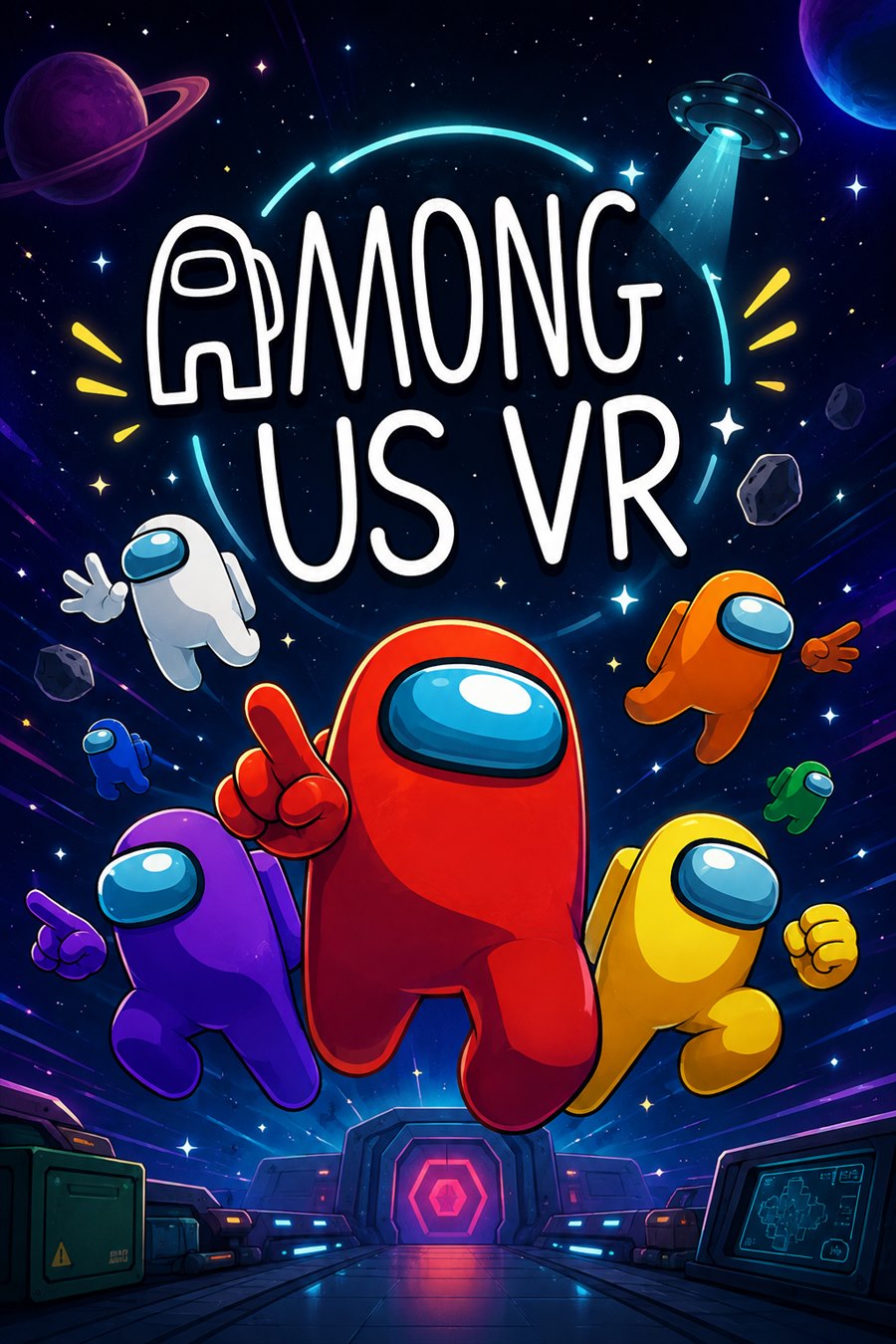Cartel de Among Us Virtual