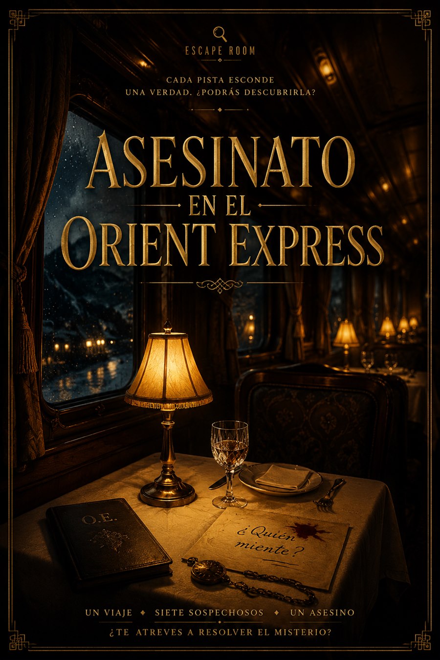 Cartel de Asesinato en el Orient Express