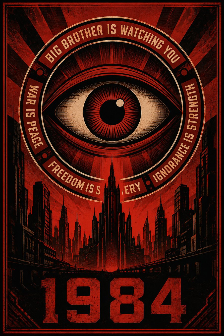 Cartel de Big Brother 1984