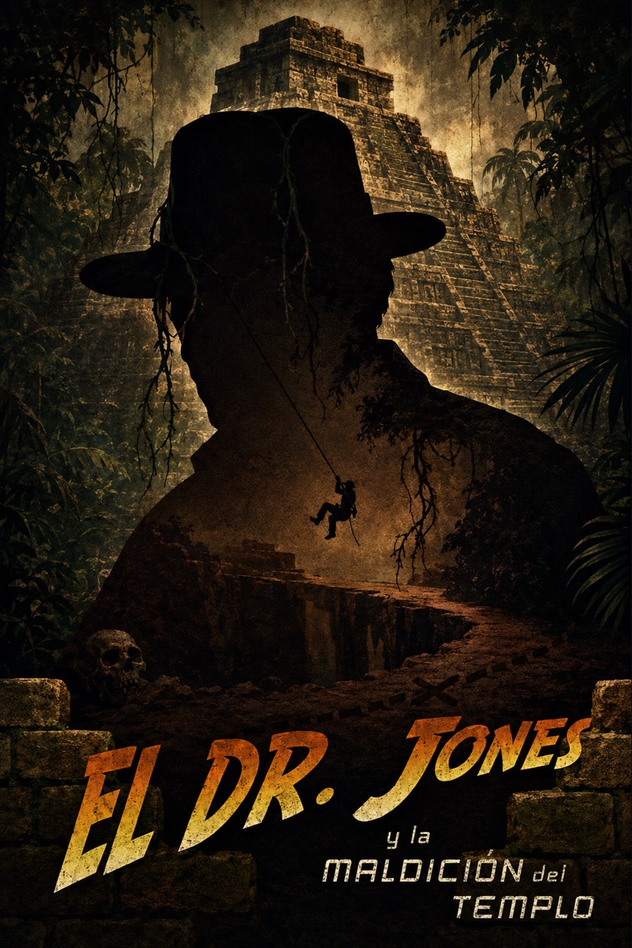 Cartel de El Dr. Jones y la maldición del templo