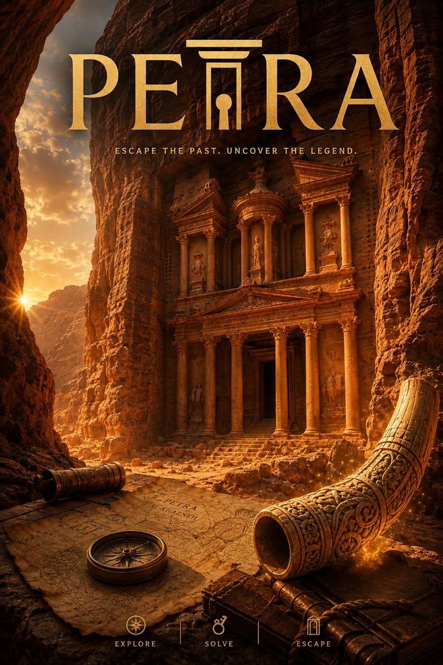 Cartel de Petra, el Reino Perdido