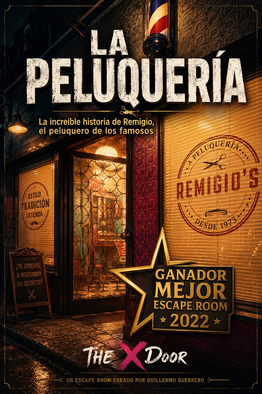 Cartel de La Peluquería