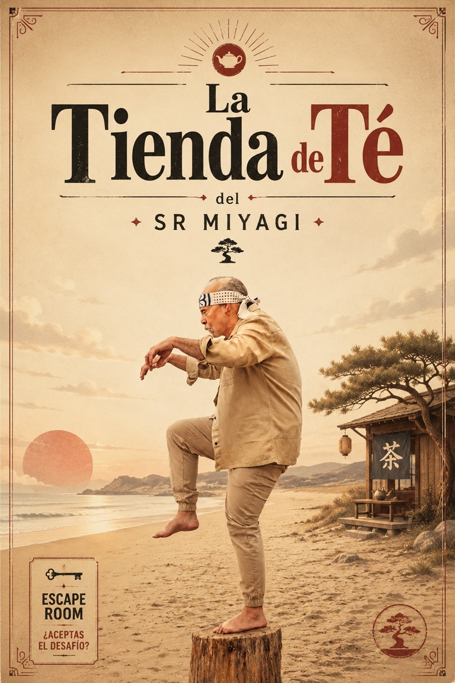 Cartel de La Tienda de Té del Sr. Miyagi
