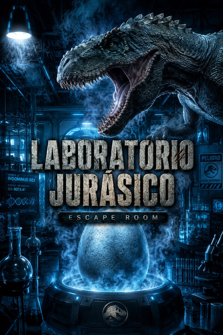 Cartel de Laboratorio Jurásico