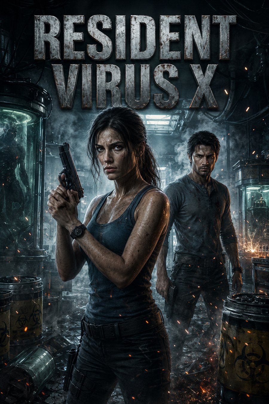 Cartel de Resident Virus X
