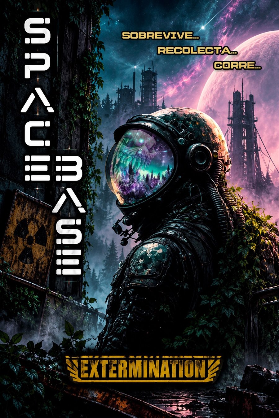 Cartel de Space Base Extermination
