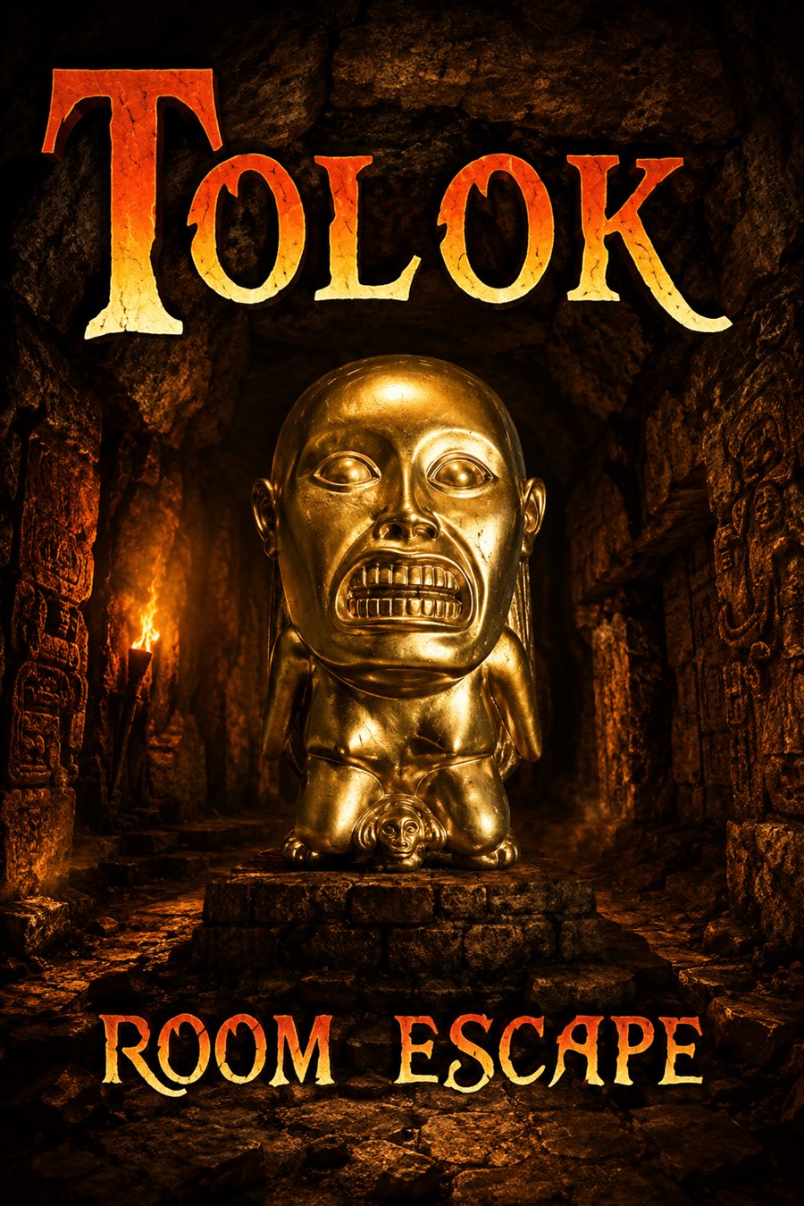 Cartel de Templo Maya